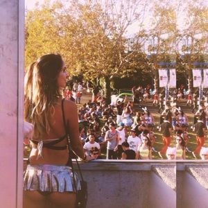 Silver Holographic Rave Skirt